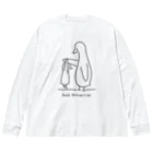 AliviostaのDuck Attraction イラスト 鳥 アヒル 親子 ビッグシルエットロングスリーブTシャツ