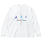 candypartyの夢色ユニコーン🦄 ビッグシルエットロングスリーブTシャツ