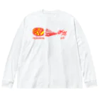 Danke Shoot Coffeeの餃子伝言ゲーム ビッグシルエットロングスリーブTシャツ