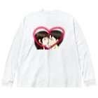 Lily bird（リリーバード）のKiss with heart♥ Big Long Sleeve T-Shirt