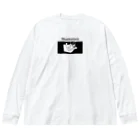 Momi Buncho Lab SHOPのヴォコーダー文鳥 Big Long Sleeve T-Shirt
