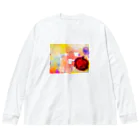 St.SKのアップル ビッグシルエットロングスリーブTシャツ