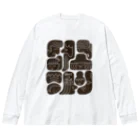 boo-banaのWHAT IS YOUR FACE? Big Long Sleeve T-Shirt