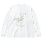 朱鷺のハシボソガラス(骨) Big Long Sleeve T-Shirt