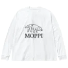 せきちゃ@わわわ堂のMOPPI Big Long Sleeve T-Shirt