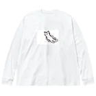 ｼｮｶ(=ФωФ=)ﾈｺのお店 SUZURI支店のひまんがCat(ゆるゆる) Big Long Sleeve T-Shirt