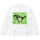 スナックキミドリ -購買部-のNew Age （キミドリ） ビッグシルエットロングスリーブTシャツ