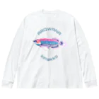 キナッコのキナッコさんちのカラフルアロワナ Big Long Sleeve T-Shirt