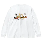 mofusandのドーナッツにゃん Big Long Sleeve T-Shirt