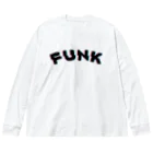 SANKAKU DESIGN STOREの赤青/青赤 やわらか FUNK。 黒 ビッグシルエットロングスリーブTシャツ