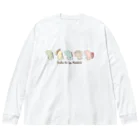 K.Sasara 公式キャラクターショップの恐竜のいる毎日（並ぶ） Big Long Sleeve T-Shirt