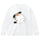 マツバラのもじゃまるやだやだ Big Long Sleeve T-Shirt