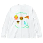 Yokokkoの店のYUMMY!!! ビッグシルエットロングスリーブTシャツ