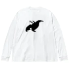 ナイロドノのシャチ乗りペンギン Big Long Sleeve T-Shirt