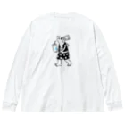 SHAKE屋の鮭SHAKEホワイト Big Long Sleeve T-Shirt