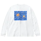 コナテオニのオレンジのクラゲ Big Long Sleeve T-Shirt