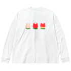 ☀️ひなたぼっくすの🍓ねこいちご ビッグシルエットロングスリーブTシャツ