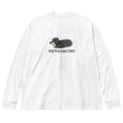 りこ＠ミニチュアダックスフンドの毛虫犬ブラックタン Big Long Sleeve T-Shirt