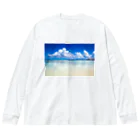 mizuphoto galleryのDreaming blue ビッグシルエットロングスリーブTシャツ