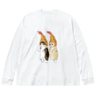 mofusandのダブルえび天にゃん Big Long Sleeve T-Shirt