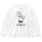 マッチアンドポンプ舎 suzuri支店のDoggymans pray Big Long Sleeve T-Shirt