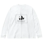 PANDA panda LIFE***ののしのしパンダ　スクエア Big Long Sleeve T-Shirt