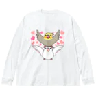 まめるりはことりのラブリーオカメインコ【まめるりはことり】 Big Long Sleeve T-Shirt