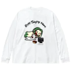 まつり猫ショップのEnjoy Staying Home２ Big Long Sleeve T-Shirt