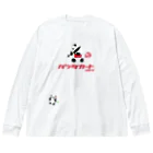 LittleLoroのGO GO! パンダカートmini カタカナロゴ Big Long Sleeve T-Shirt