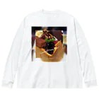 pulu's shopの魅惑のあまーいスイーツはいかが？ Big Long Sleeve T-Shirt