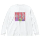 grinの123 pink Big Long Sleeve T-Shirt