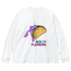 Mieko_Kawasakiのタコス中毒🌮 ビッグシルエットロングスリーブTシャツ