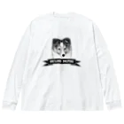 onehappinessのシェルティ パピー Big Long Sleeve T-Shirt