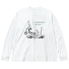 TakeLoop_goodsのAutonomous Go-kart ビッグシルエットロングスリーブTシャツ