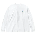 no more.のa rose(blue)_point Big Long Sleeve T-Shirt