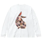 山村遥の模様うさぎ"音色" Big Long Sleeve T-Shirt