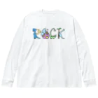 はらぺこたろうの恐竜ROCK Big Long Sleeve T-Shirt