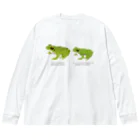 さちこの生物雑貨のアオガエル2種 Big Long Sleeve T-Shirt