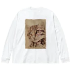 nature boxのオセロット Big Long Sleeve T-Shirt