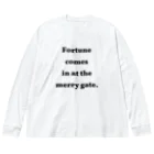 onehappinessのことわざ　笑う門には福来たる Big Long Sleeve T-Shirt