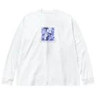 Circlothesのあじさい紫① Big Long Sleeve T-Shirt