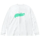 マイオドルストア (SUZURI)の脇役のワニくん Big Long Sleeve T-Shirt