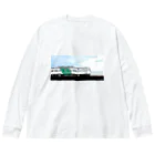 やすこーん（YASCORN）鉄道の鉄道：「踊り子」185系　イラスト Big Long Sleeve T-Shirt