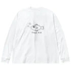 kazukiboxの新鮮な魚 ビッグシルエットロングスリーブTシャツ