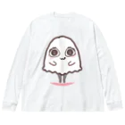 Ri0のイタズラおばけちゃん ビッグシルエットロングスリーブTシャツ