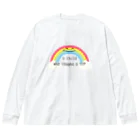 pulu's shopのよく笑う子 Big Long Sleeve T-Shirt