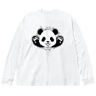 ☀️ひなたぼっくすの🐼貫通パンダ ビッグシルエットロングスリーブTシャツ