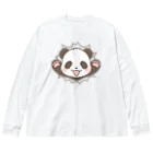 ☀️ひなたぼっくすの🐼かんつーパンダ ビッグシルエットロングスリーブTシャツ