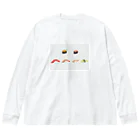 味噌惜シミのMECHA SUSHI ビッグシルエットロングスリーブTシャツ