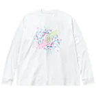 Wildflowerの手と手(カラー) ビッグシルエットロングスリーブTシャツ